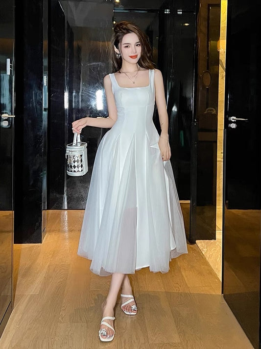 mid length tank top sleeveless dress
