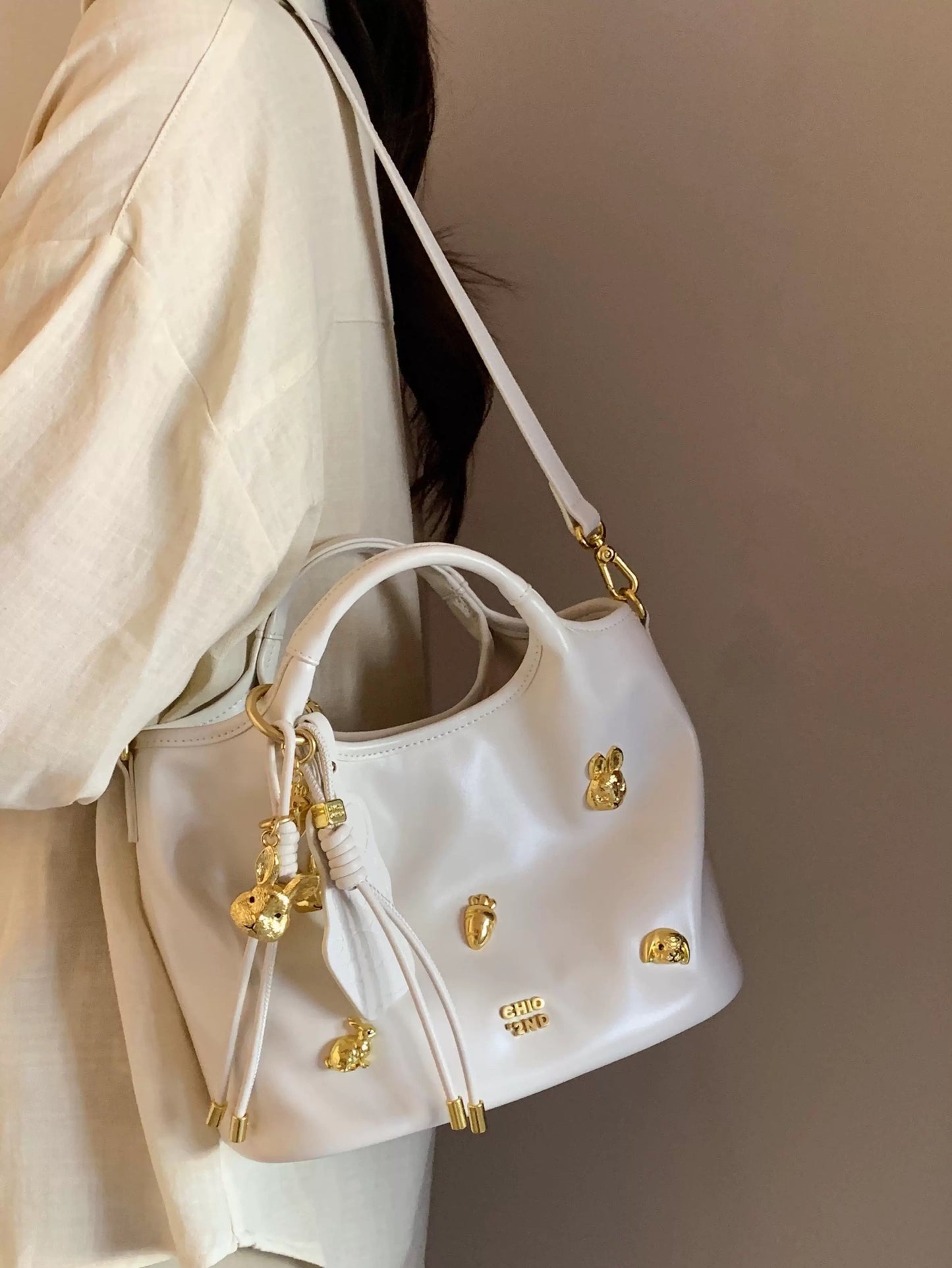 South Wind Chio2nd Rose Light Time Tote Bag Women's 2025 New High-end Atmospheric Handbag Crossbody Bag