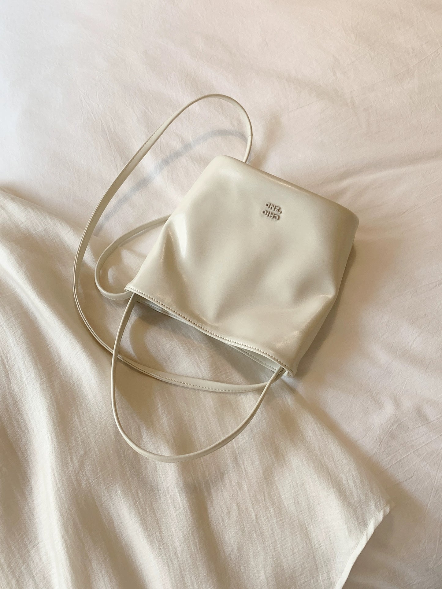 Nanfeng Chio2nd soda bubble genuine leather cowhide bucket bag female summer stylish small bag handbag messenger bag