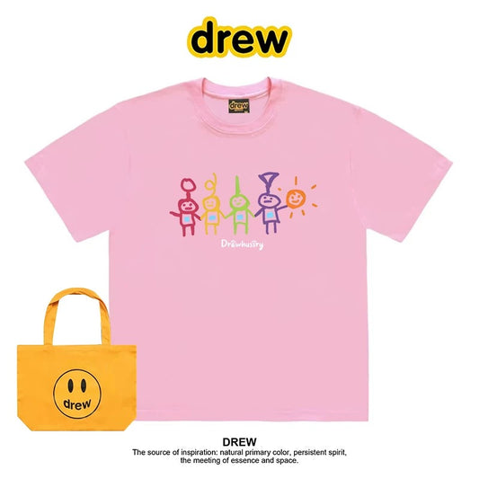 drew American trendy brand Crayon Shin-chan short-sleeved T-shirt men and women ins loose summer heavy cotton casual couple outfit
