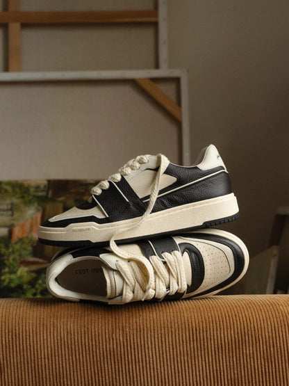 "Brand Classic" FOOT INDUSTRY Foot Industry 90s Sneakers Casual Shoes Black and White Sports Leisure