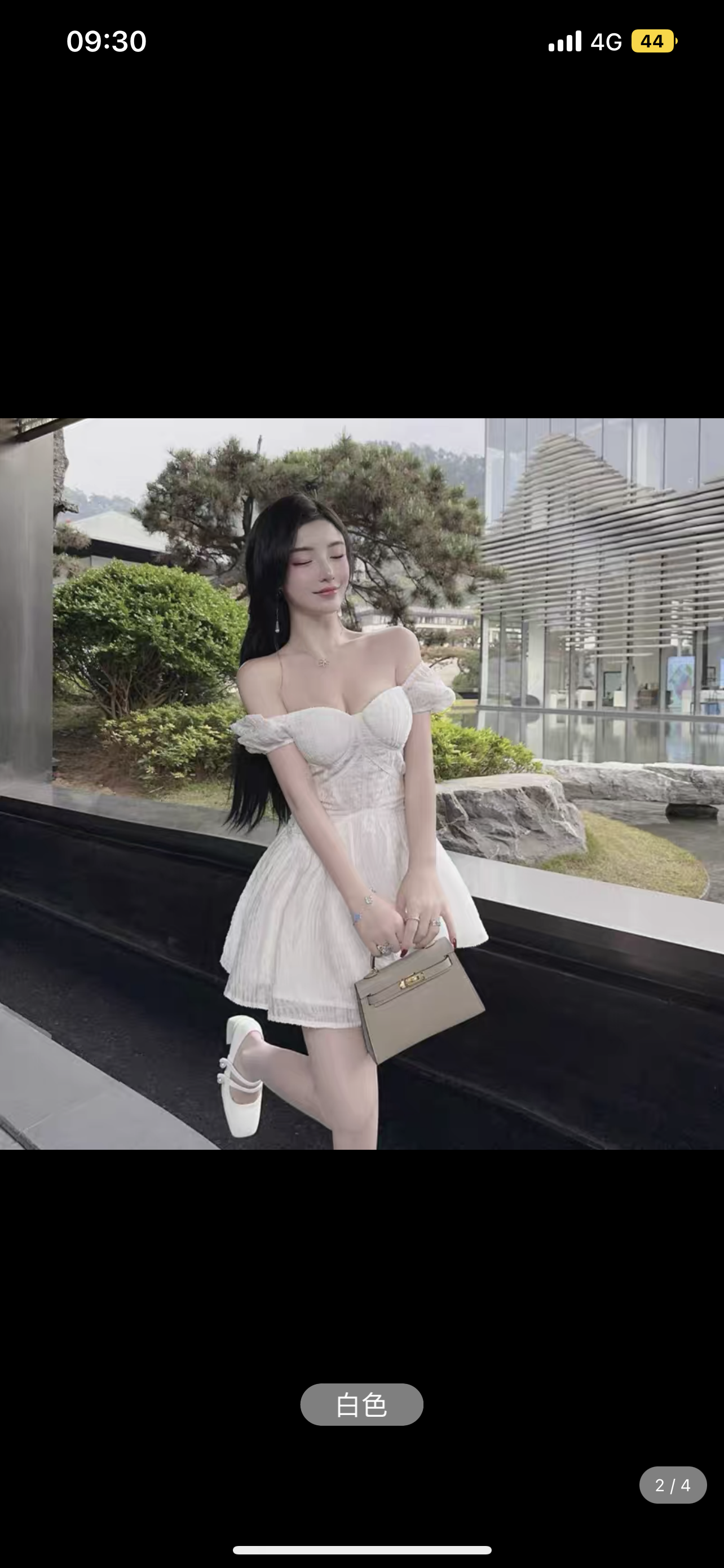 2023 new summer style French puff short-sleeved temperament square neck waist A-line skirt one-shoulder tube top puffy dress