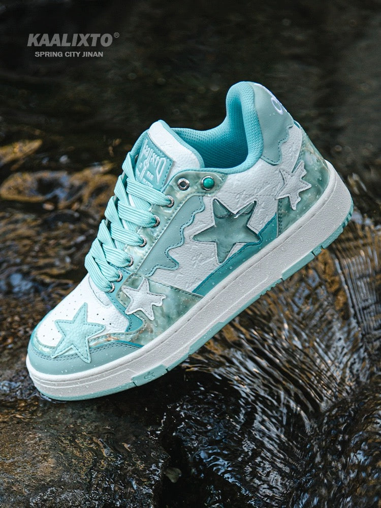 [Thick sole to increase height] Kaalixto national fashion brand authentic 2024 new star shoes spring and summer low-top sneakers