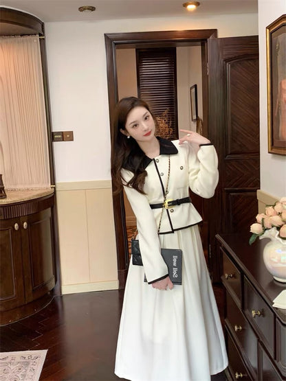 White French retro style suit dress suit cold style high-end small fragrance women's early autumn wear 2023