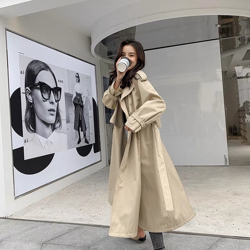 2023 Winter New Removable Rex Rabbit Fur Liner Windbreaker Pie Overcoat Women's Mid-Length Jacket Popular Style