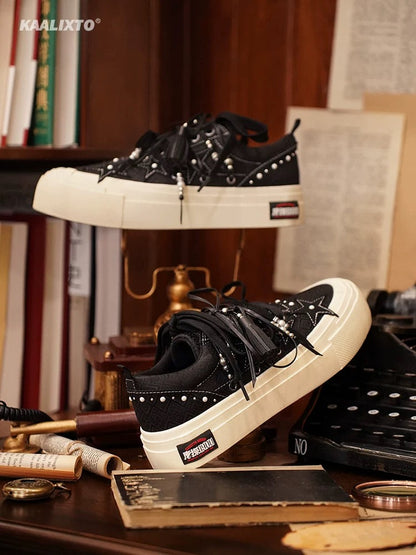 Kaalixto Tang Detective 1900 joint model national trend niche design star shoes casual versatile men and women canvas shoes
