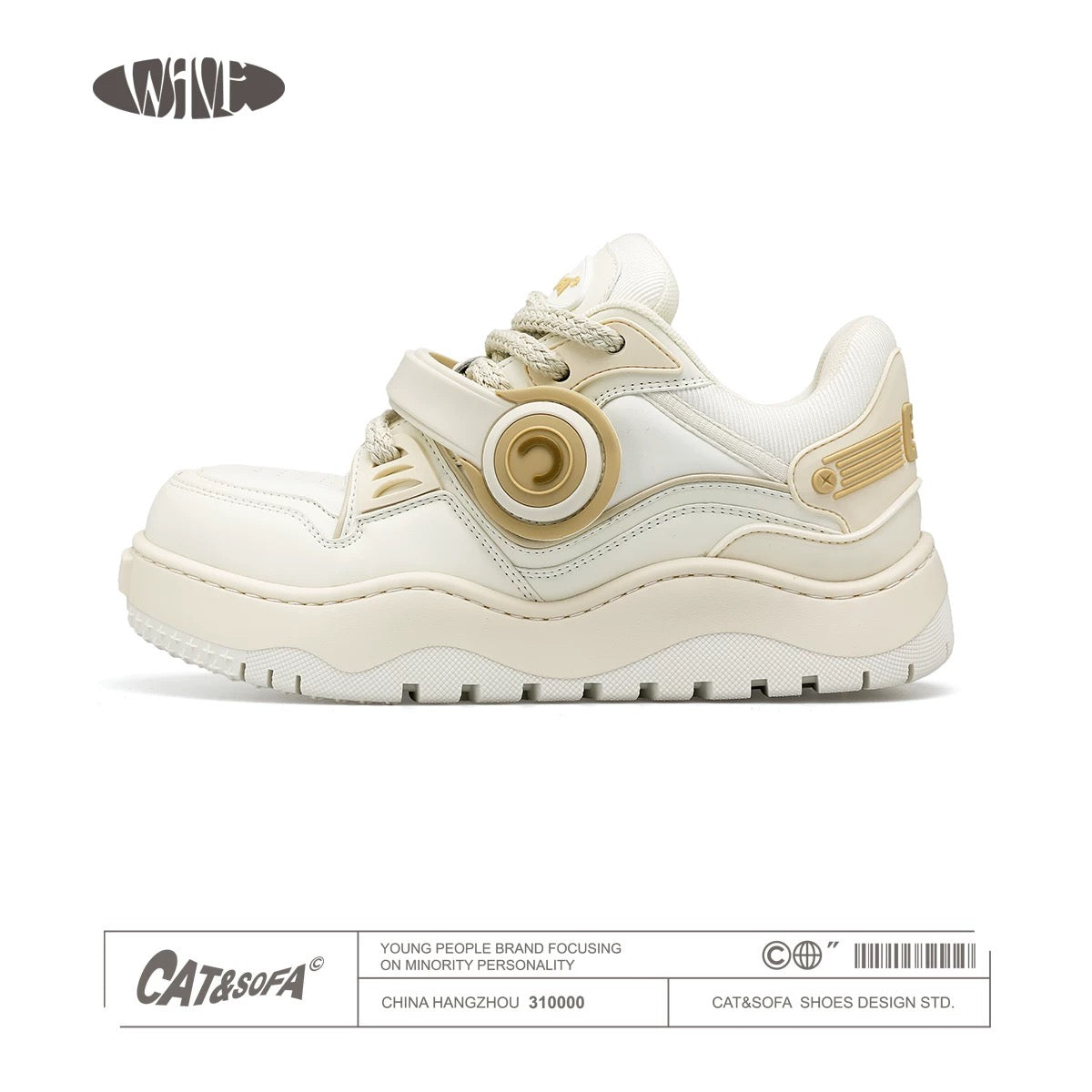 [Tian Jiarui's same style] First release of CAT&SOFA/cat and sofa headphones shoes retro bread shoes new sneakers