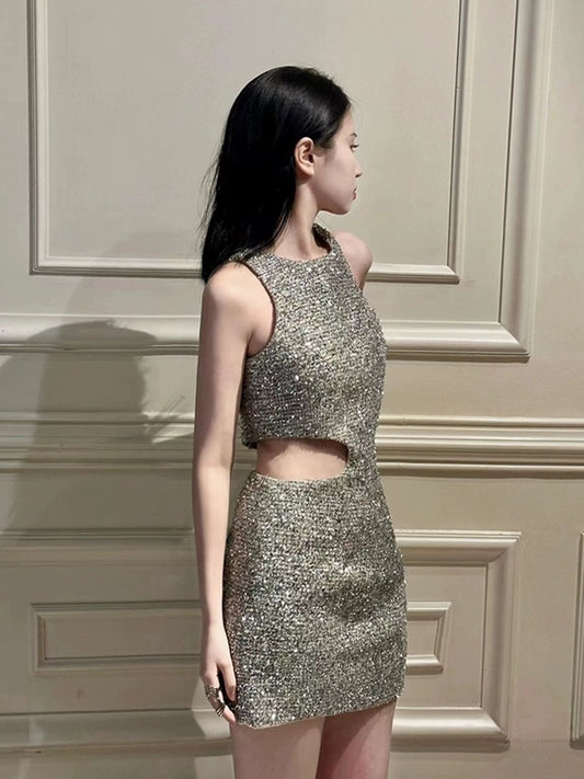 Internet celebrity street slim mini skirt women's 2024 niche private clothing customized trendy fashion dress