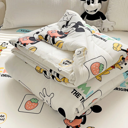 Class A soybean fiber knitted cotton summer cool quilt machine washable summer children's thin quilt spring and autumn summer air conditioning quilt