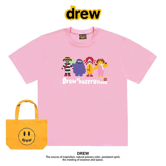 drew American trendy brand Crayon Shin-chan short-sleeved T-shirt men and women ins loose summer heavy cotton casual couple outfit