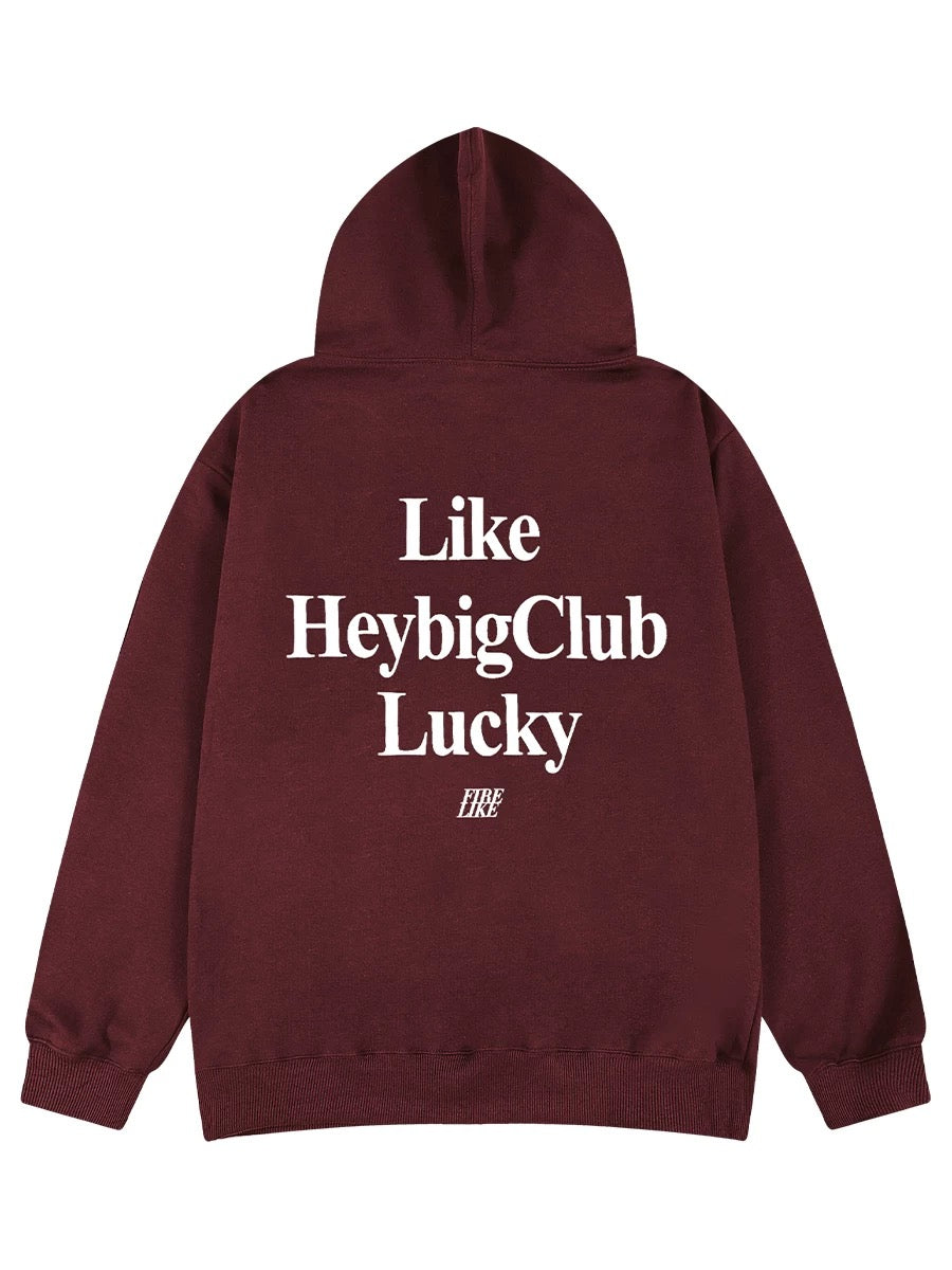 Printed hooded sweatshirts for men and women, heavy trendy brand plus velvet tops, autumn and winter new high street casual and versatile jackets