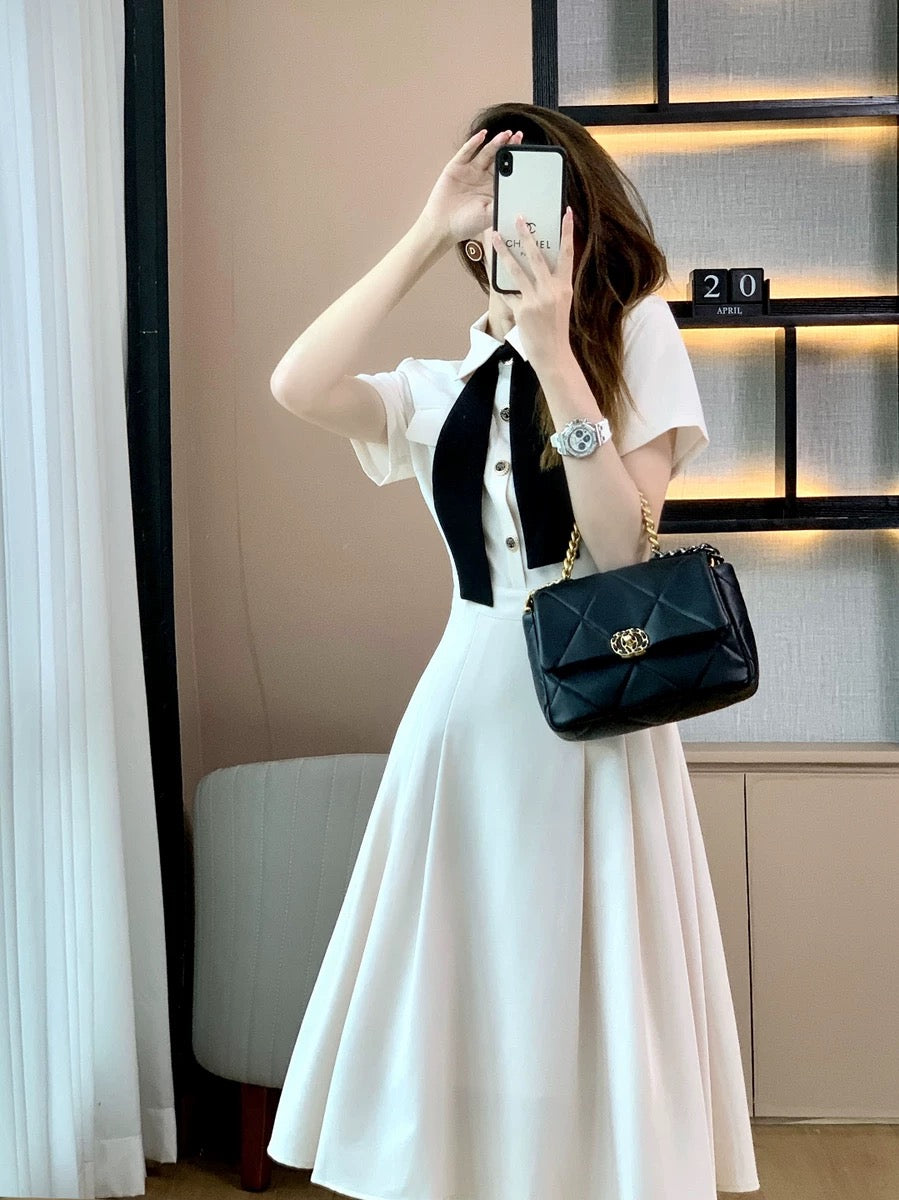 Xiaoxiangfeng dress, women's summer long dress, French niche high-end engagement and birthday dress, you can usually wear a skirt