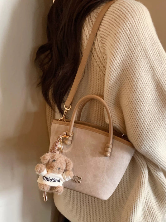 Nanfeng Chio2nd Qiaoguai Weekly Tote Bag Women's Handbag Small Tote Bag Brown All-match Single Shoulder Messenger Bag