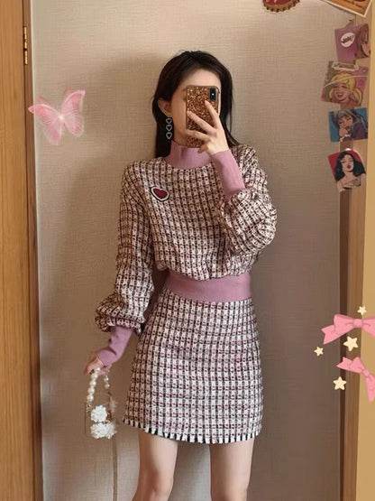 [Fan Welfare] Casual fashionable high skirt suit early spring 2023 new women's two-piece suit Western style T3495