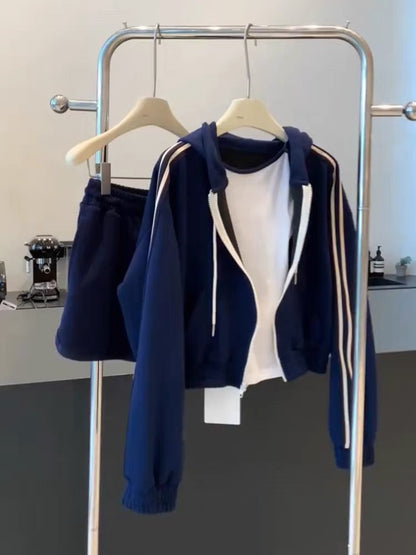 2023 new autumn women's clothing for petite temperament complete set of casual fashion sports sweatshirt two-piece suit