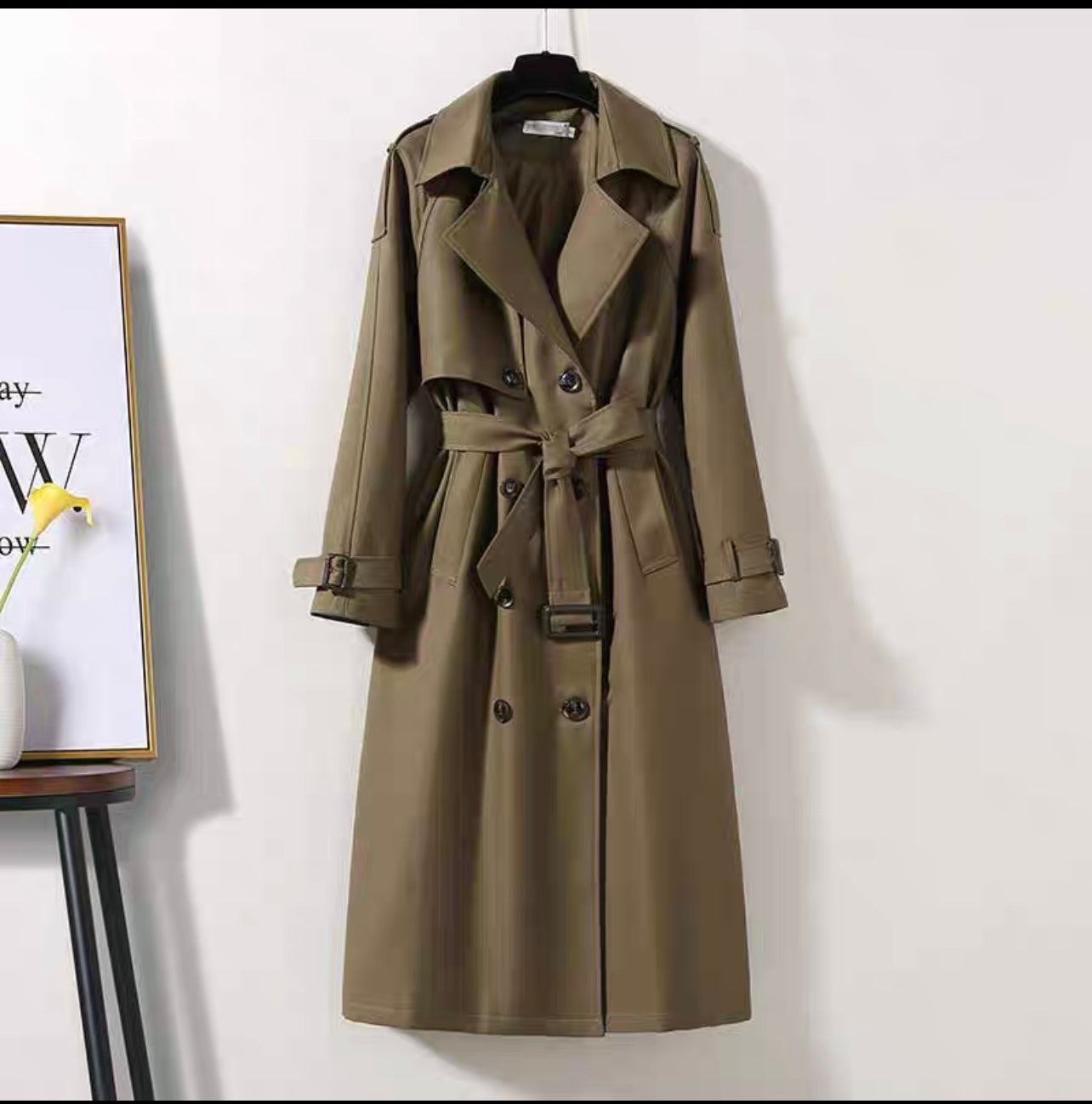 Christmas and New Year Red Windbreaker Coat for Women Spring and Autumn Thick Slim Knitted Bottoming Dress Casual Suit (S0347)