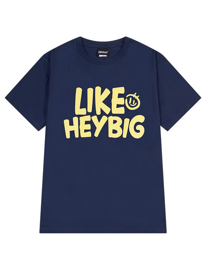 College style letter printed short-sleeved T-shirt, simple and versatile summer top, loose and casual, round neck, half-sleeved, trendy for men and women