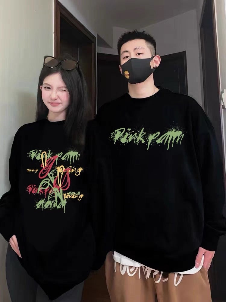 Couple sweatshirt spring and autumn 2023 new autumn different high-end niche design trendy hooded clothes