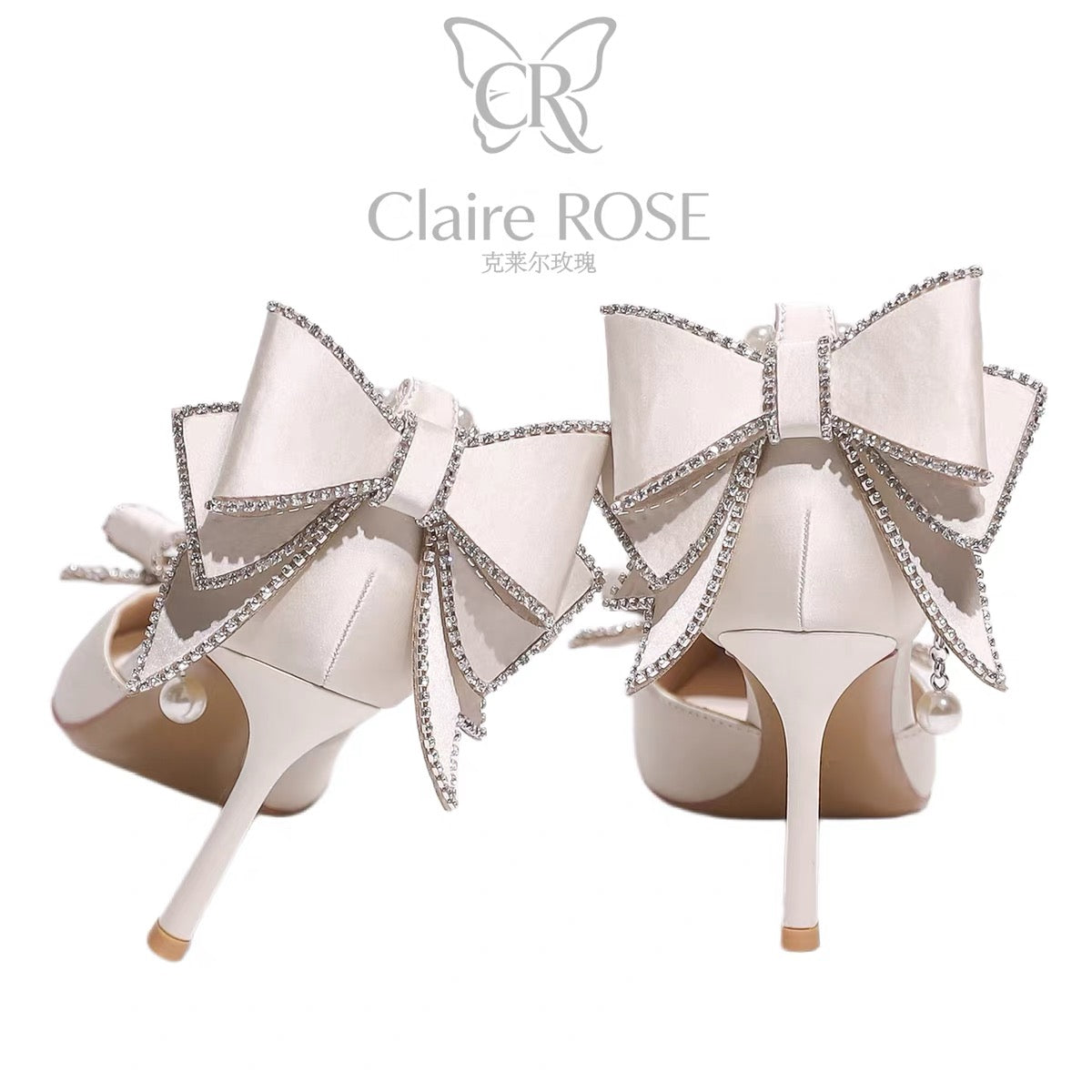 Princess Claire Rose Coronation Gift Box – Crystal Stiletto Heels; a Birthday Gift for Girls (Ideal for 18th Coming-of-Age Celebrations)
