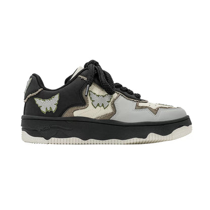 Senguoguo bat or butterfly sneakers 2023 autumn new couple casual sports niche shoes men's trendy shoes