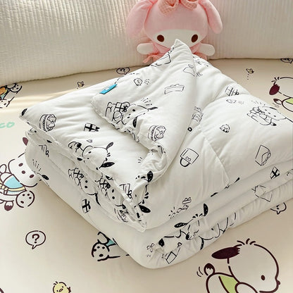 Class A soybean fiber knitted cotton summer cool quilt machine washable summer children's thin quilt spring and autumn summer air conditioning quilt