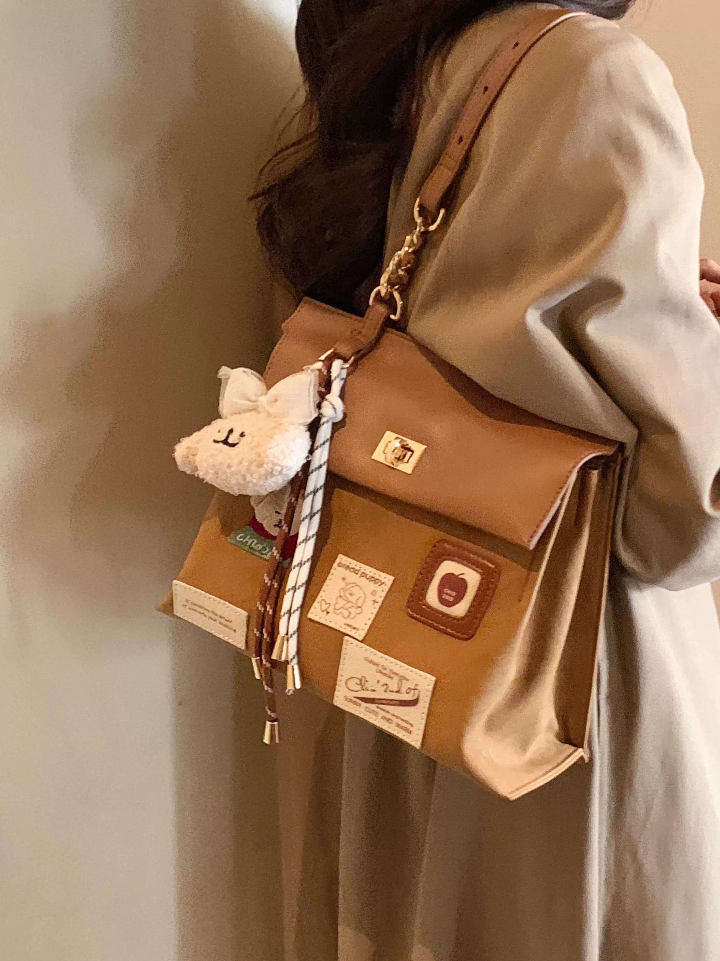 Nanfeng Chio2nd Bread Puppy Park Film Backpack Women's 2025 New Portab ...
