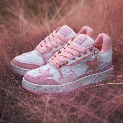 [Thick sole to increase height] Kaalixto national fashion brand authentic 2024 new star shoes spring and summer low-top sneakers