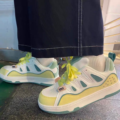 Guochao autumn ins wind hit color retro German training shoes male chic all-match niche trend couple sports skateboard shoes