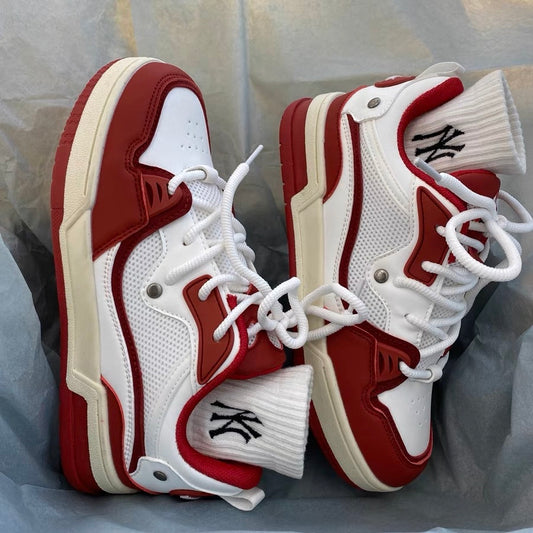 Guochao ins Hong Kong style hit color light breathable sports shoes male chic all-match niche trend couple casual sneakers
