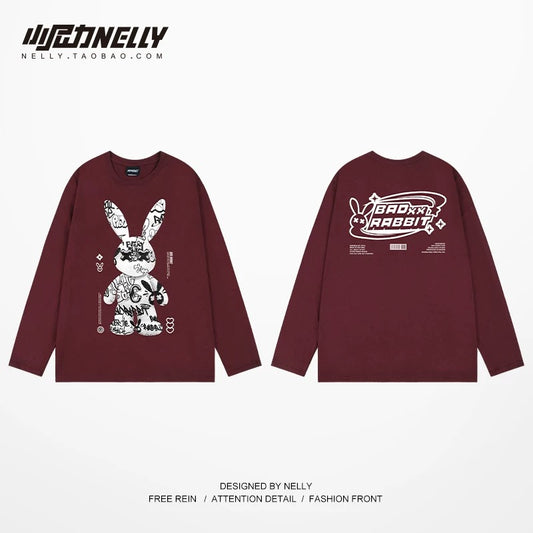 American cartoon cat print round neck short sleeve men and women summer 2025 couple pure cotton t-shirt half sleeve bottoming shirt trend