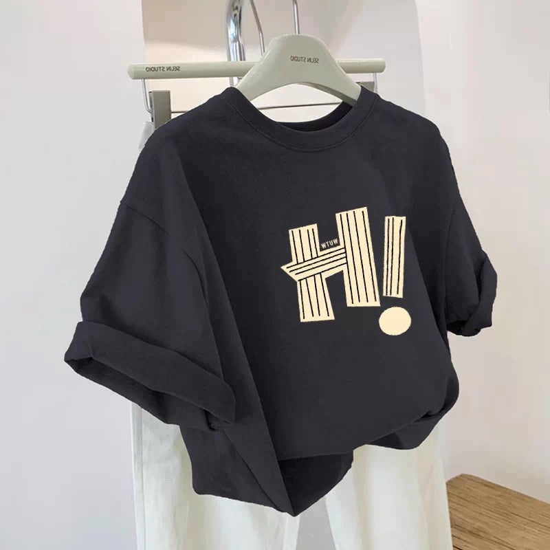 Foreign trade cut label tail order ~ counter withdrawal American trend summer short-sleeved T-shirt men and women pure cotton loose versatile ) (Copy 21)