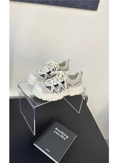 Bo Xiangni's design of ugly and cute dad shoes for women 2023 new autumn thick-soled casual internet celebrity popular retro sports shoes