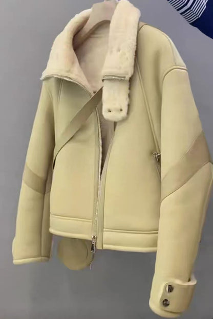 Fur one-piece jacket for women 2023 new young style high-end this year's popular early winter fur jacket ins