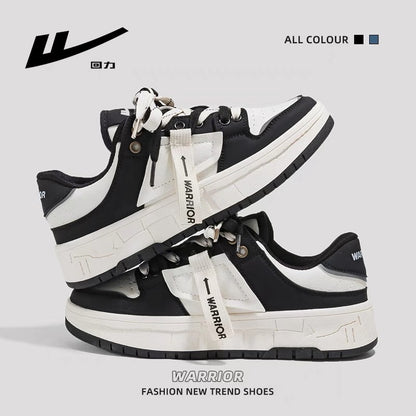Pull back women's shoes 2023 spring new all-match white shoes original niche black and white panda sneakers women's sneakers