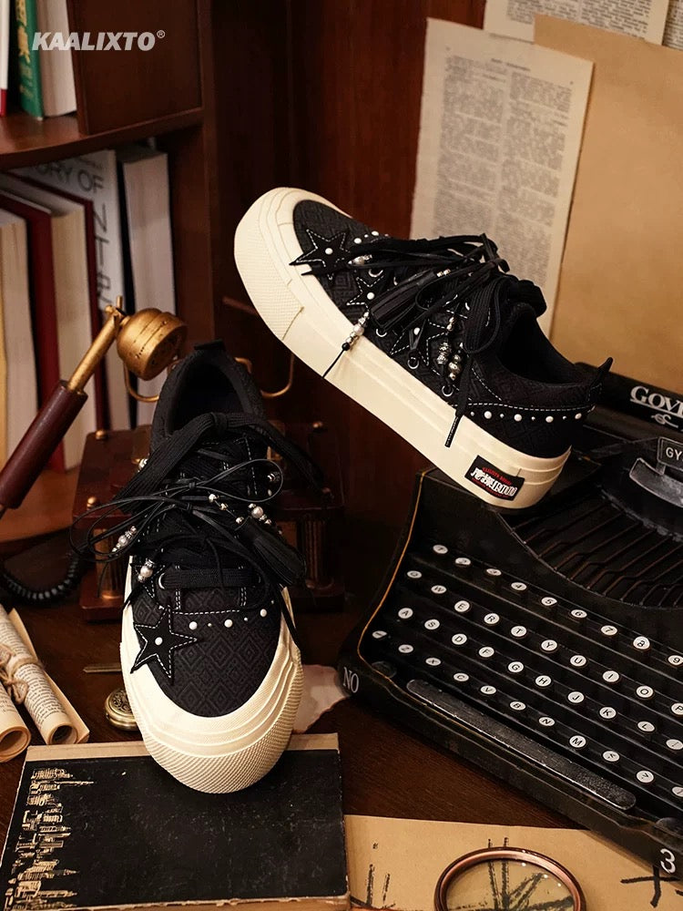 Kaalixto Tang Detective 1900 joint model national trend niche design star shoes casual versatile men and women canvas shoes