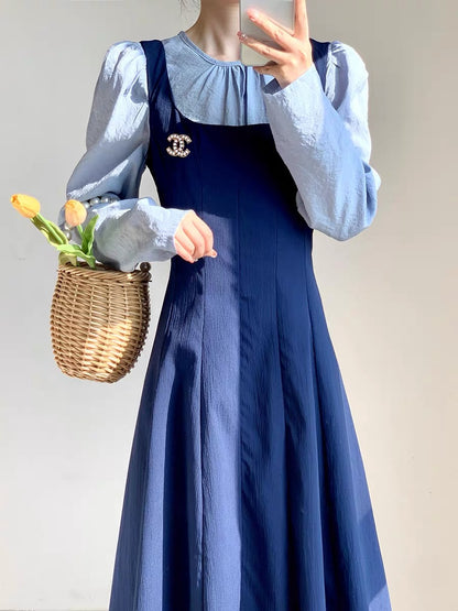 High-end, super good-looking, elegant, small fragrance suit dress, fashionable, popular and beautiful autumn and winter clothing, a complete set D9291