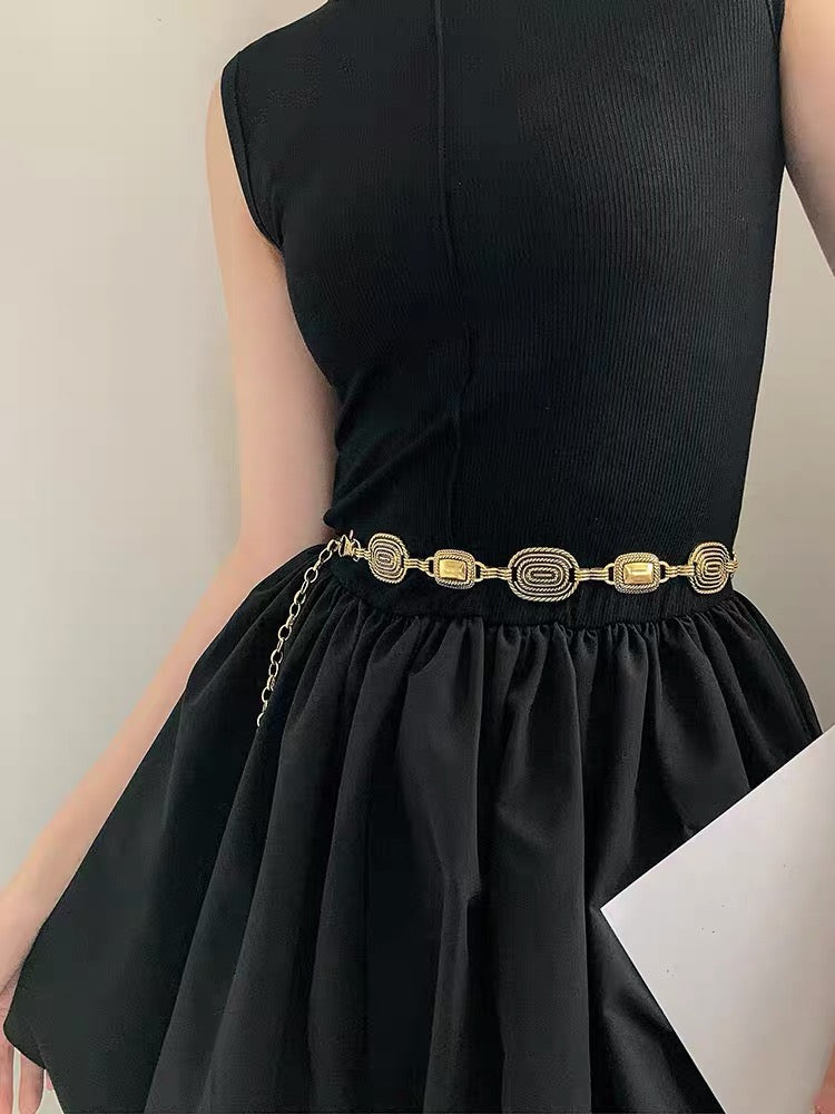 Waist chain women's summer new high-end decorative belt with dress suit Korean version ins fashion all-match belt
