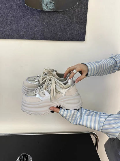 Bo Xiangni's super popular daddy shoes for women 2023 autumn new thick-soled lightweight and height-increasing Internet celebrity popular sports shoes this year