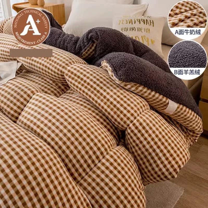 Coral fleece blanket lamb fleece quilt thickened winter single student dormitory milk flannel blanket bed