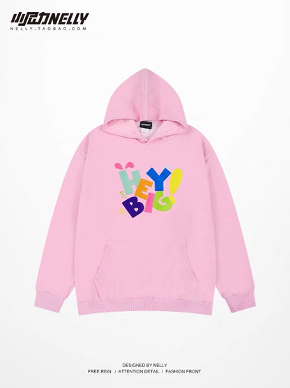 Japanese hooded sweatshirt for men 2023 new autumn trendy brand American lazy chic advanced light mature style top
