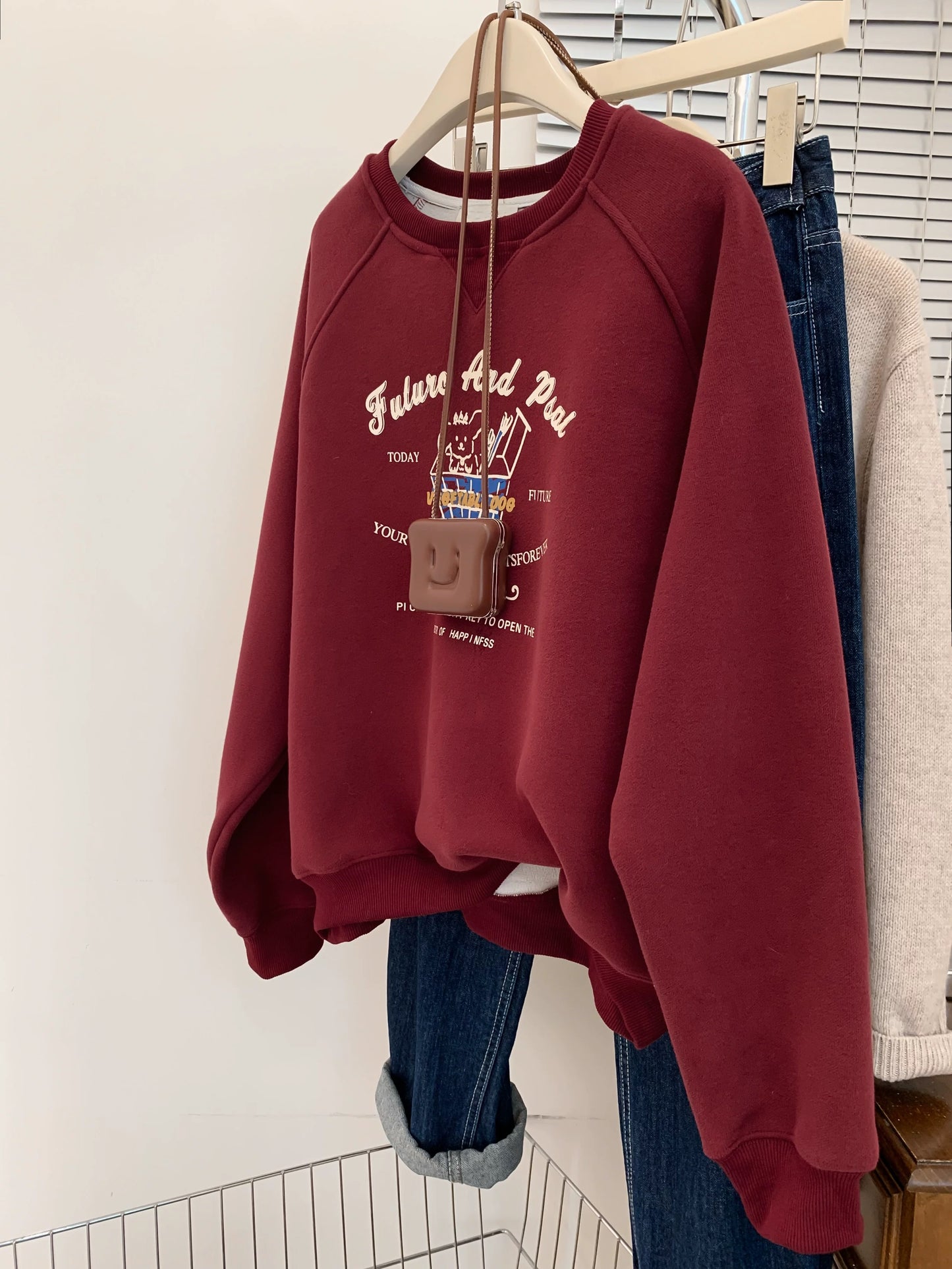 style bow-knitted sweater cardigan coat for women in early autumn straight shoulder French design short outerwear
