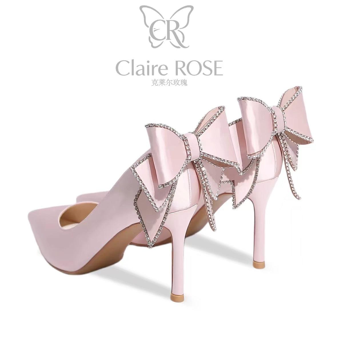 Princess Claire Rose Coronation Gift Box – Crystal Stiletto Heels; a Birthday Gift for Girls (Ideal for 18th Coming-of-Age Celebrations)