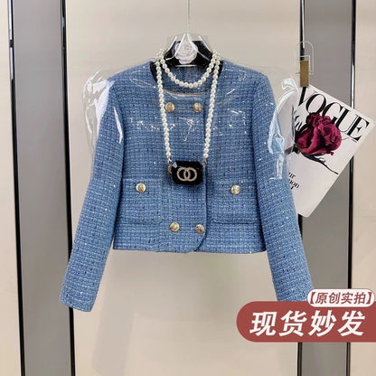 Fengyi high-end small fragrance suit female 2023 autumn and winter new fashion temperament thin and age-reducing two-piece suit
