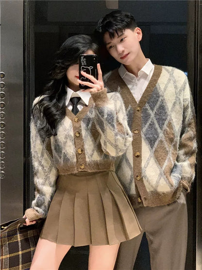 Couple wear autumn and winter 2023 new ins super hot sweater for men and women Korean version loose French sweater jacket trendy brand