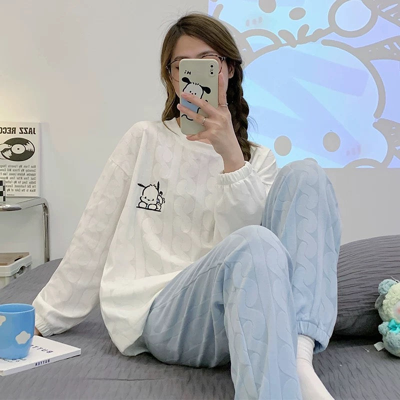 Pajamas for women Spring Autumn Winter Cotton Long Sleeve 2024 New Style Student Sweet and Cute Ladies Home Clothes Set