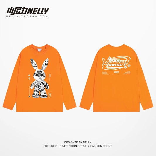 American cartoon cat print round neck short sleeve men and women summer 2025 couple pure cotton t-shirt half sleeve bottoming shirt trend