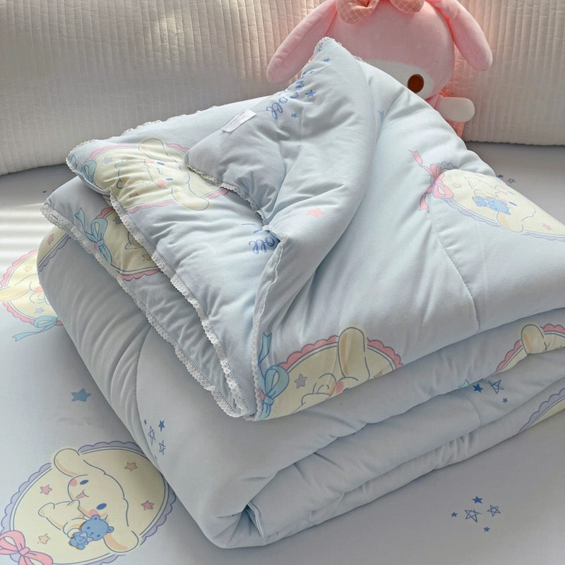 Class A soybean fiber knitted cotton summer cool quilt machine washable summer children's thin quilt spring and autumn summer air conditioning quilt