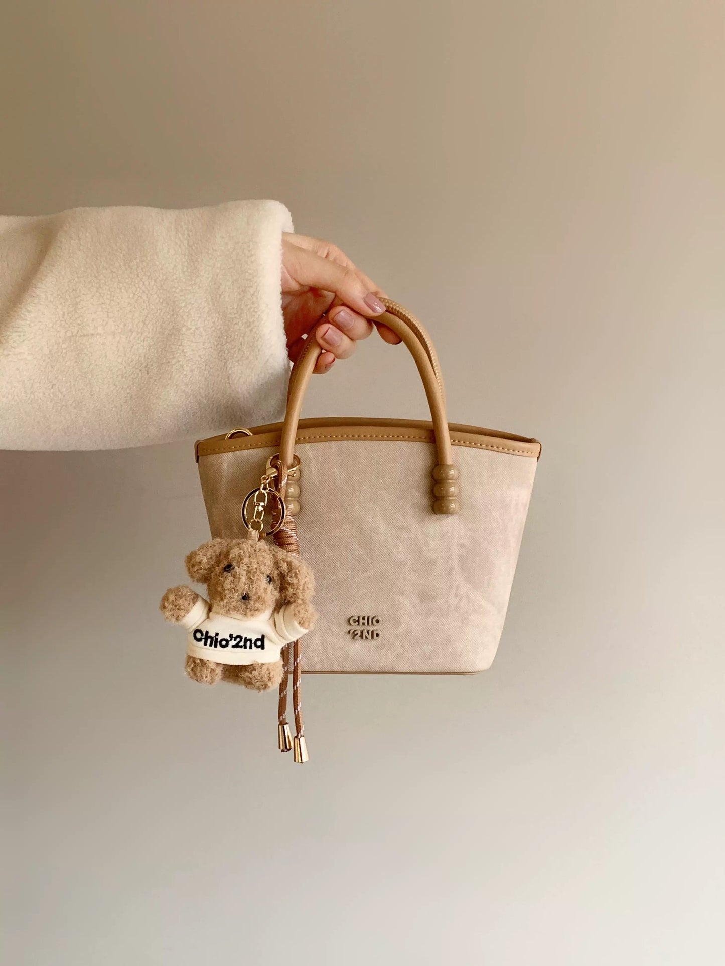 Nanfeng Chio2nd Qiaoguai Weekly Tote Bag Women's Handbag Small Tote Bag Brown All-match Single Shoulder Messenger Bag