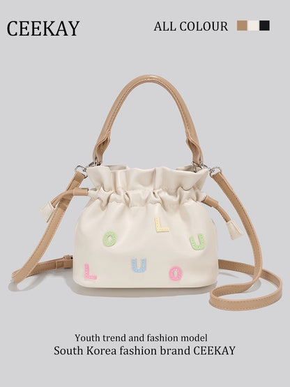 CEEKAY authentic summer high-end light luxury bucket bag niche design bag women's bag 2024 new messenger bag