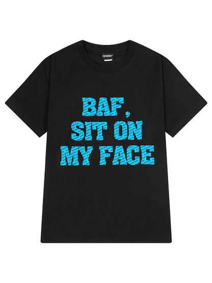 National trendy brand couple wear short-sleeved 2024 summer new casual youth loose design letter print T-shirt